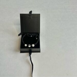 Elegant Black and Silver Bracelet